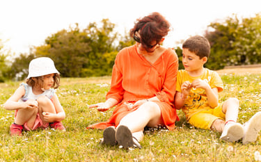 Un moment en famille en beaujolais