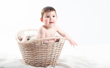 Portrait d'enfant en beaujolais