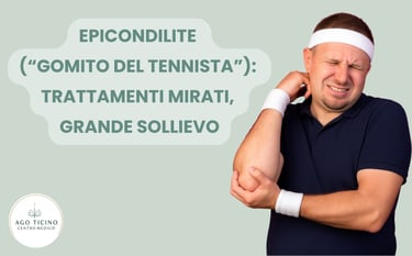 Epicondilite. gomito del tennista, agopuntura, giubiasco