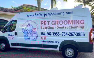 mobile pet grooming van near me, pet grooming north lauderdale, pet grooming pompano, dog grooming