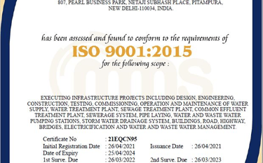 ISO CERTIFICATE PULKIT PROJECTS