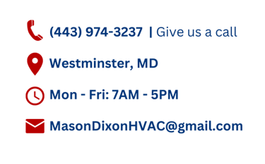 Contact hours and information for Mason Dixon Services HVAC and Electrical