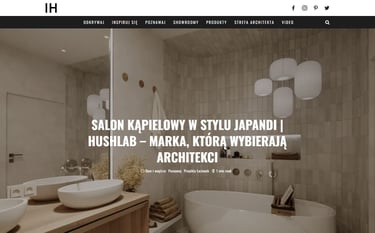 SALON KĄPIELOWY W STYLU JAPANDI