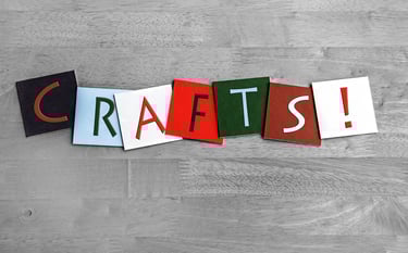 craft word writen in blocks for a creative blog