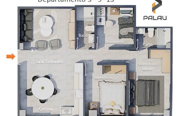Edificio Palau Departamento 5 Constructora MAMPE