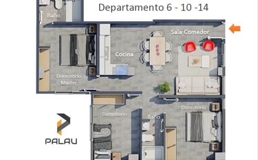 Edificio Palau Departamento 6 Constructora MAMPE