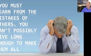 Mr Dave Berkus funny but realistic concept on learning for startups