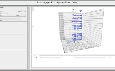 Low fidelity space time cube prototype