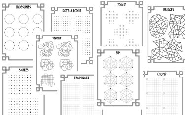 paper and pencil games for kids book on Amazon.com game boards