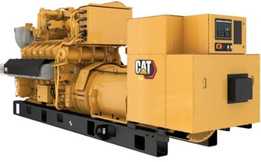 New Caterpillar G3512H, 1500 kW, 400v. 50 Hz.