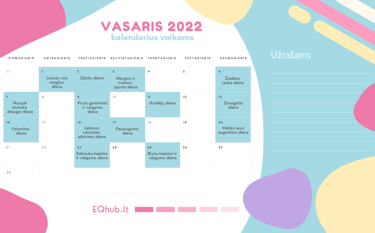 Ką smagaus nuveikti su vaikais vasarį