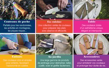 images et textes présentation du couteau