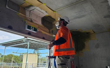 Intumescent painters, coating intumescent at Sydney Water, Rouse Hill Nsw