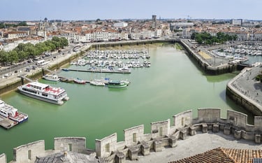 la rochelle vista sul porto