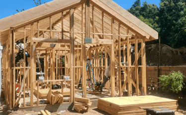 ADU construction in San Fernando Valley for backyard living space and garage conversions