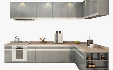 Kitchen remodeling services in San Fernando Valley with modern cabinets and finishes