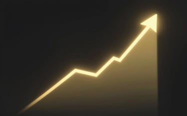 An abstract, high-contrast visualization of an upward growth curve made of liquid light. The background is #0C0C0C, with the curve glowing in #F2FF00. The aesthetic is ultra-modern, high-tech, and performance-focused, symbolizing 'zero-risk' scaling.