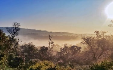 sunrise at Green Acres Homestay