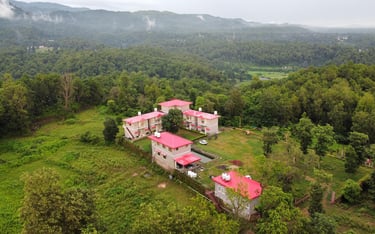 bird eye view of green acres homestay