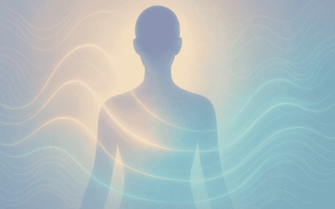 Energy waves scanning silhouette, Quantum Biofeedback OMNIS Santa Ana