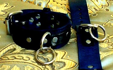 Two Tone Colored Leather Cuffs