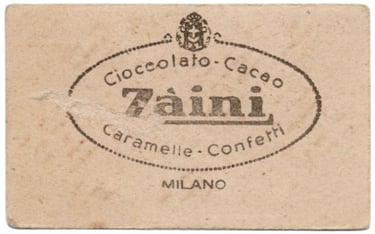 1934 Cioccolato Zaini Guf Milano (Palla Canestro) Rare Italian Basketball Card (back)