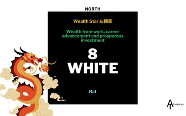2024 - North White Wealth Star - Flying Star Chart