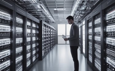 Fluffy clouds float in a light blue sky.