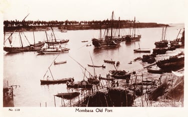 The old port of Mombasa in 1932.