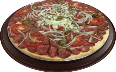 Racing Pizzaria -  Pizza Calabresa