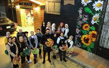 كورس الرسم الجداري برعاية ارت هاوس