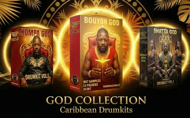 a collection of god's drumkits