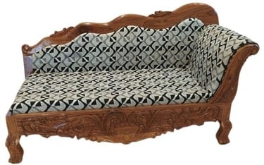 Carved Teak Furniture Sofa with Intricate Traditional Design