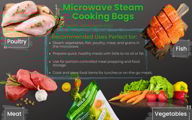microwave steam cooking bags