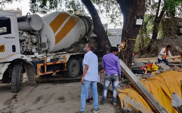 Industrial facility construction project in Indore by Bhavans Civiltech LLP