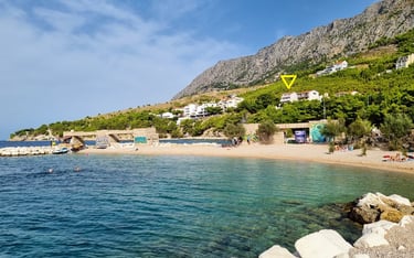 The photo shows Rape Beach Centar on a summer day from another angle.