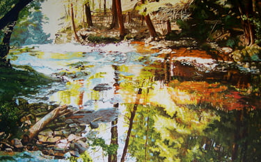 landscape scenic art for sale oil on stretched canvas 
