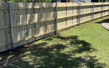 Timber fencing