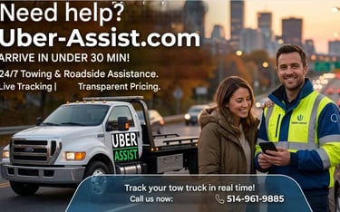 Towing Laval fast and efficient towing assistance, 24/7. We service all types of vehicles, including