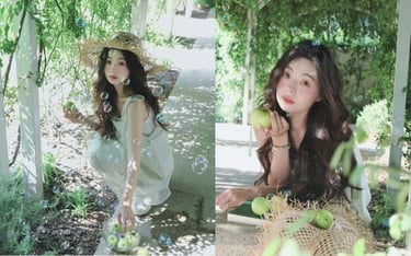 Chụp ảnh nàng thơ mùa hè sinh động cùng bong bóng xà phòng