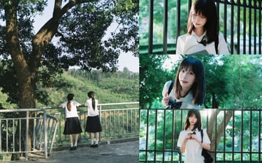 Phong cách chụp ảnh mùa hè Nhật Bản trong trẻo kiểu học đường