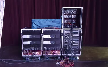 Amplifier and Monitor Racks by MW Audio Visual