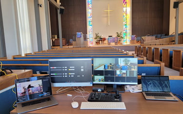 Church Live Streaming Systems by MW Audio Visual - Riviera Methodist Church Redondo Beach, CA