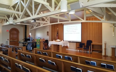 US Air Force Church San Pedro, CA - A/V Install by MW Audio Visual