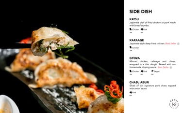 Kenji Ramen Bali - Japanese izakaya dish at Padang Linjong Canggu