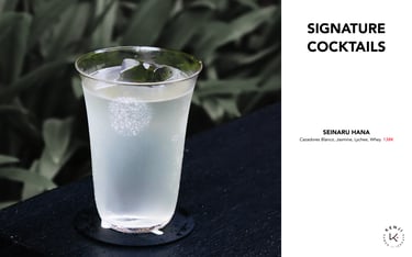 Kenji Ramen Bali Signature Cocktails - Japanese-inspired craft drink