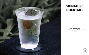 Kenji Ramen Bali Signature Cocktails - Japanese-inspired craft drink