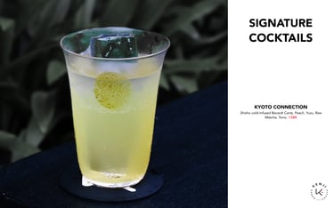 Kenji Ramen Bali Signature Craft Cocktails - Japanese cocktail at izakaya bar