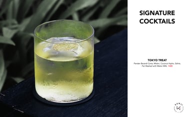 Kenji Ramen Bali Signature Craft Cocktails - Japanese cocktail at izakaya bar