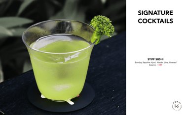 Kenji Ramen Bali Signature Craft Cocktails - Japanese cocktail at izakaya bar